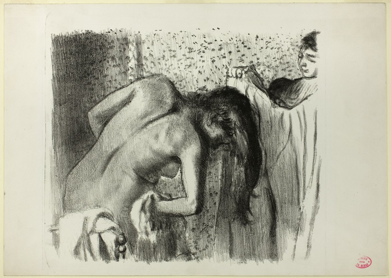 Depois do banho (versão grande) de Hilaire Germain Edgar Degas