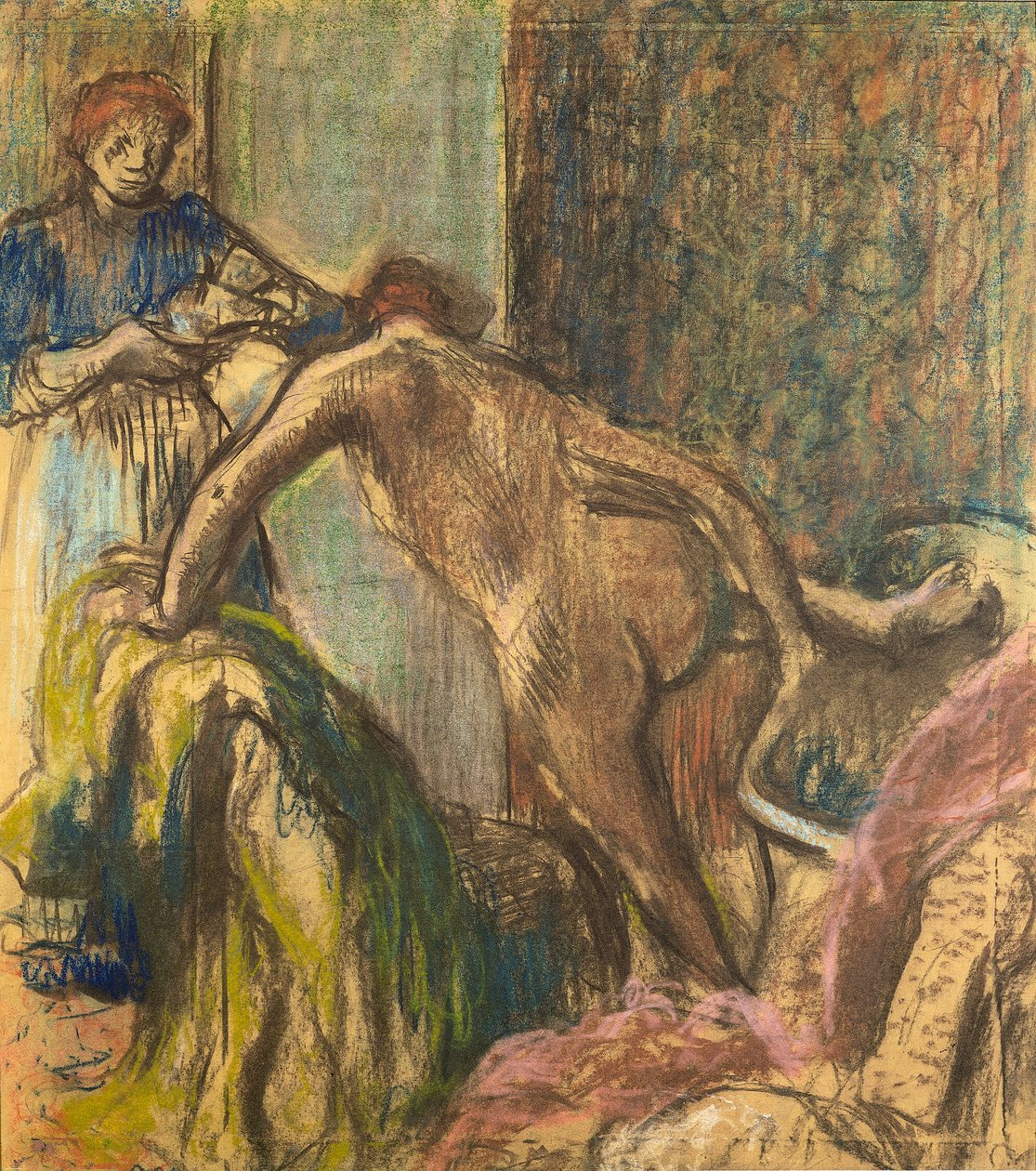 Pequeno-almoço depois do banho de Hilaire Germain Edgar Degas