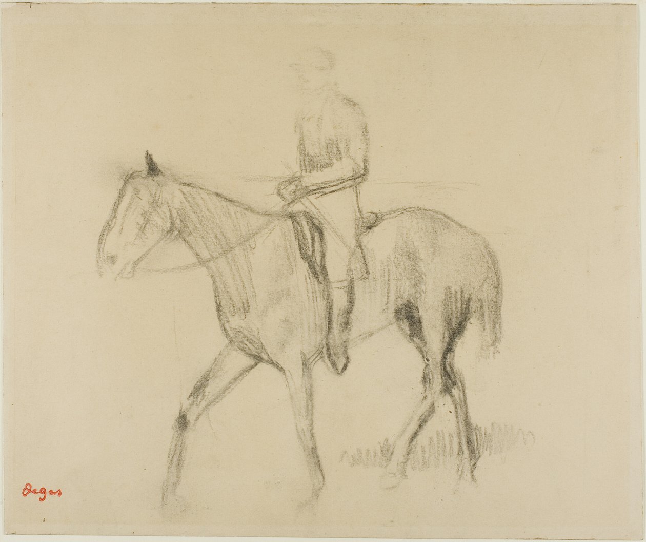 Cavalo e cavaleiro de Hilaire Germain Edgar Degas