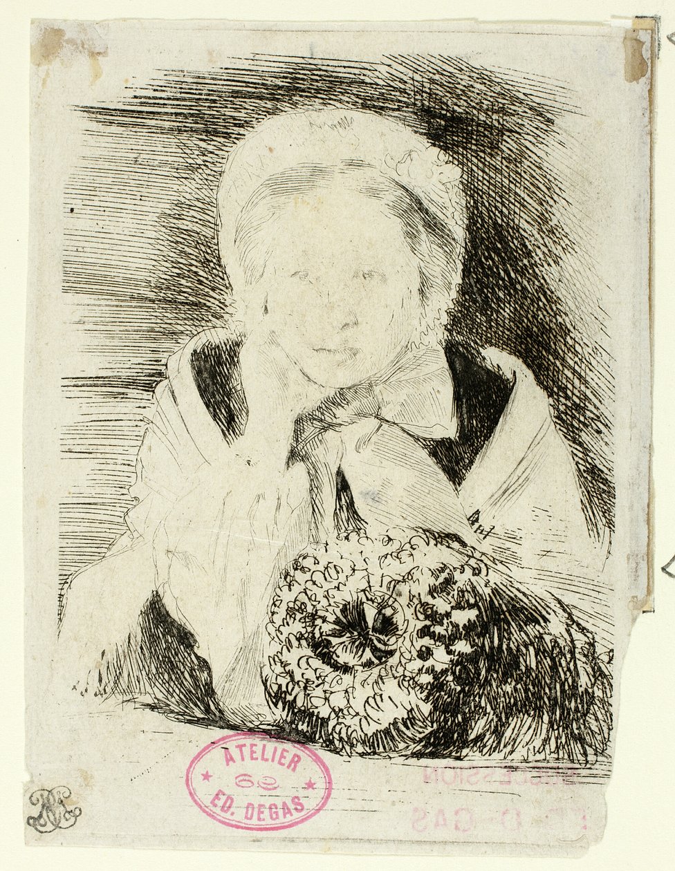 Marguerite Degas, a irmã do artista de Hilaire Germain Edgar Degas