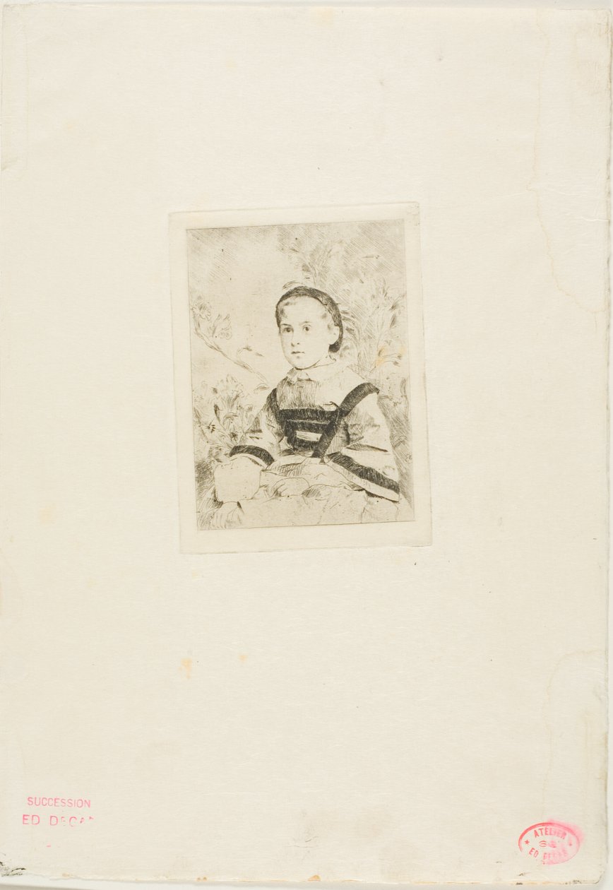 Mlle. N. Wolkonska, segundo prato de Hilaire Germain Edgar Degas