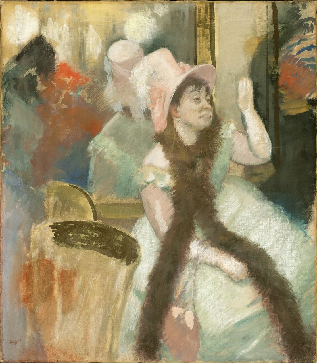 Retrato após um baile de máscaras (Retrato de Madame Dietz-Monnin) de Hilaire Germain Edgar Degas