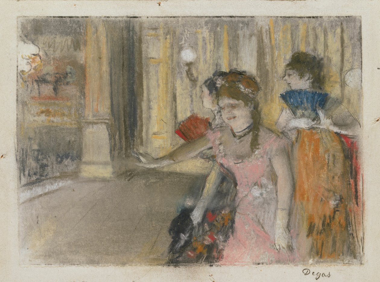 Cantores no palco de Hilaire Germain Edgar Degas