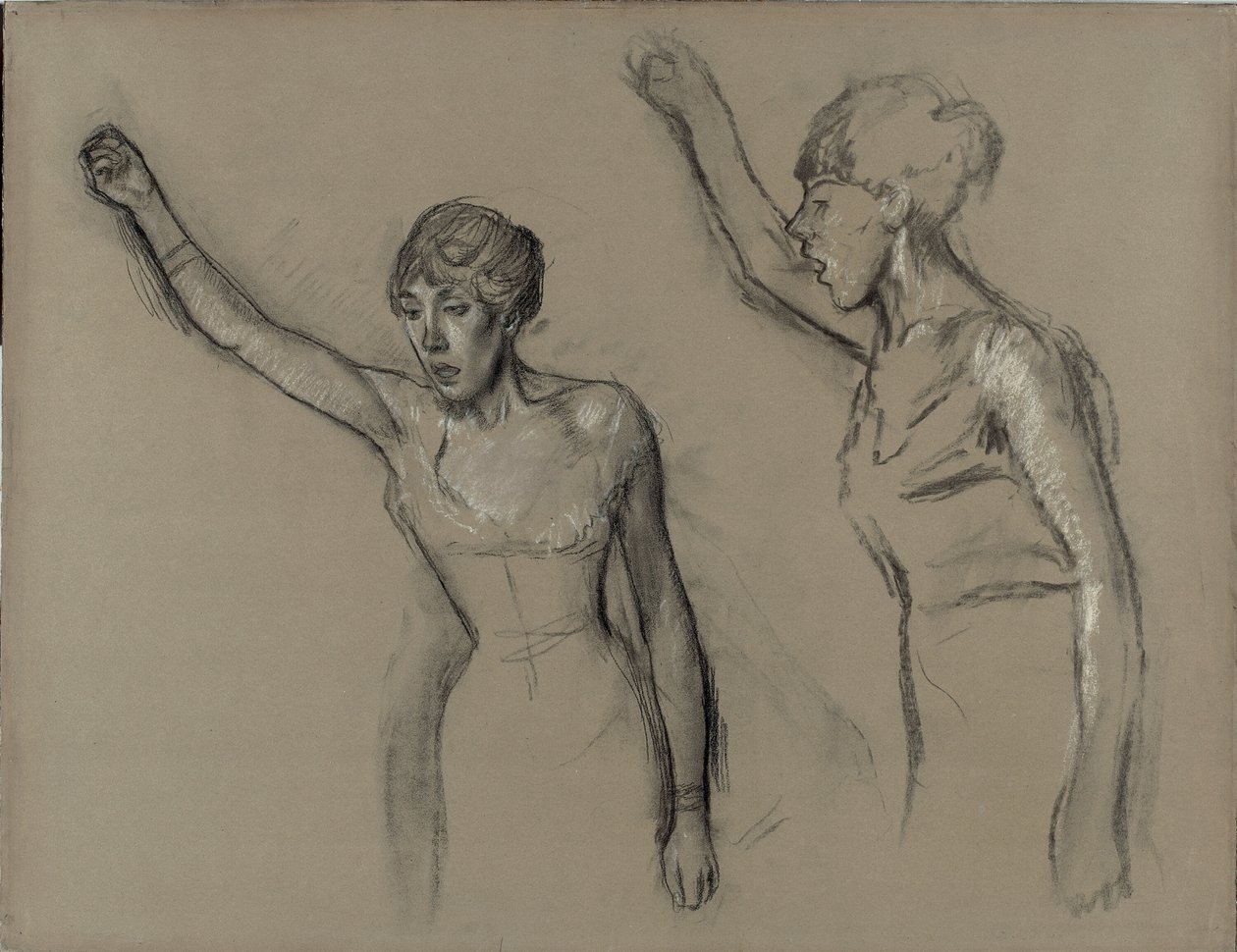 Estudo de um cantor de Hilaire Germain Edgar Degas