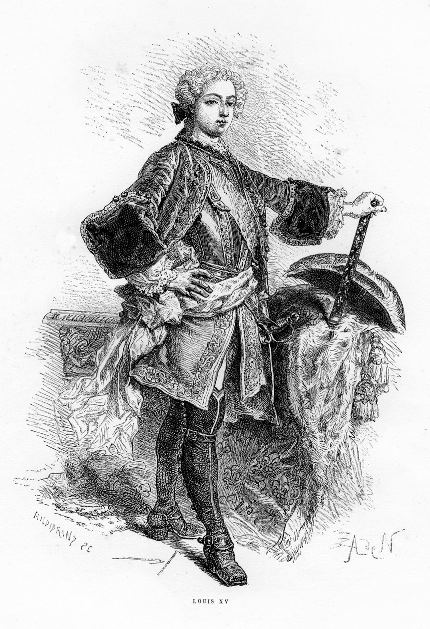 Luís XV, rei da França. de Hildibrand