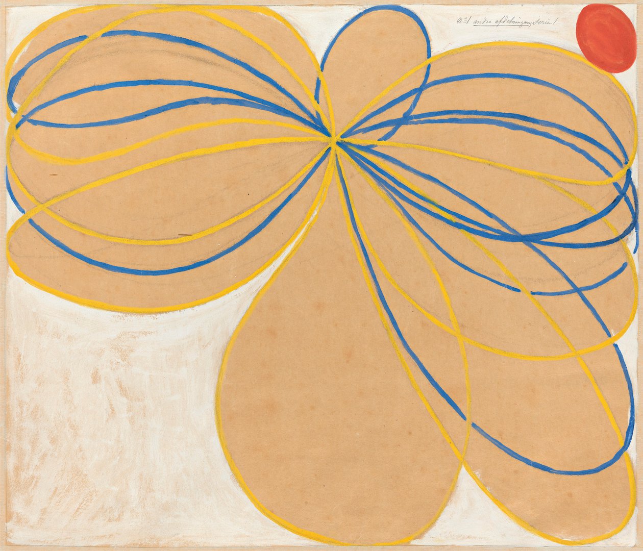Grupo V, A Estrela de Sete Pontas, No. 1 WUSSeven-Pointed Star Series, 1908. de Hilma af Klint