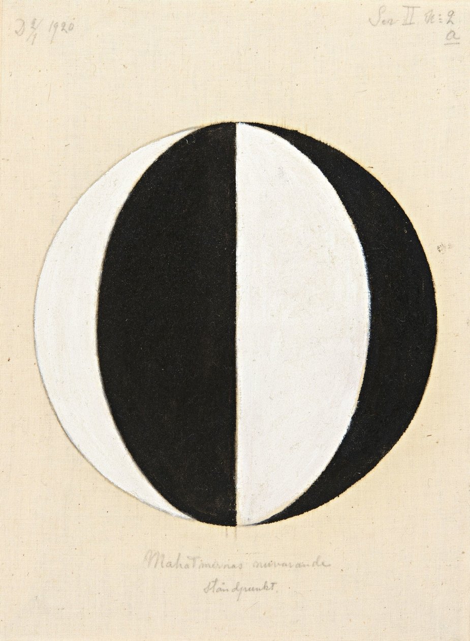 O ponto de vista atual dos Mahatmas, 1920. de Hilma af Klint