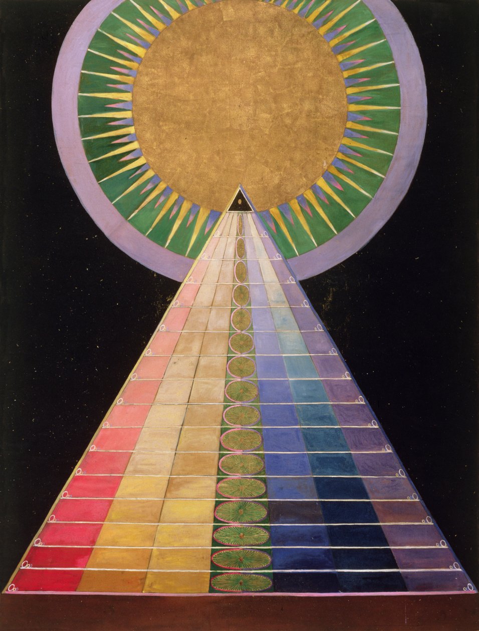 Sem título No. 1 de uma série de pinturas de altar, 1915 de Hilma af Klint