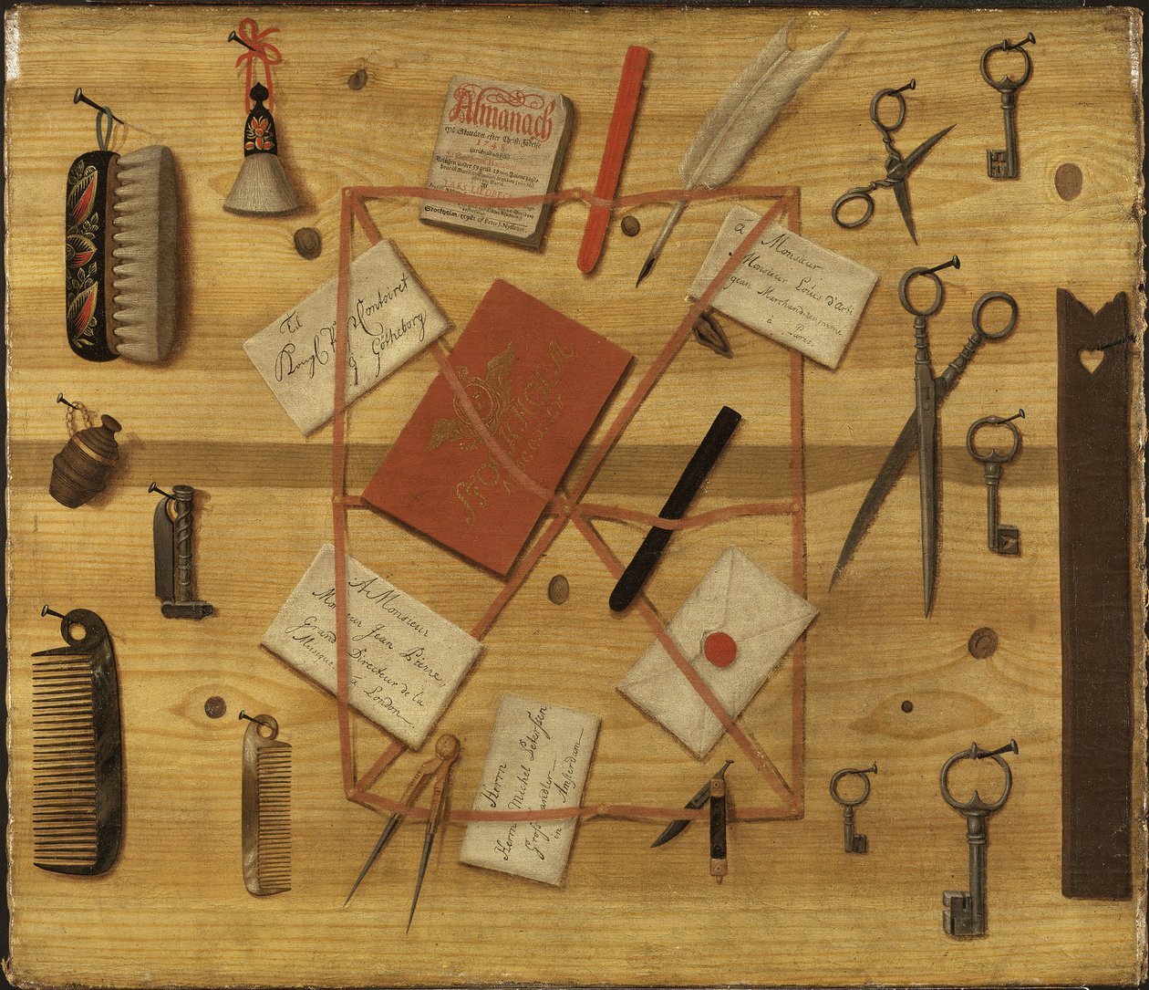 Ratelier a lettres - Letter Rack. Trompe-l