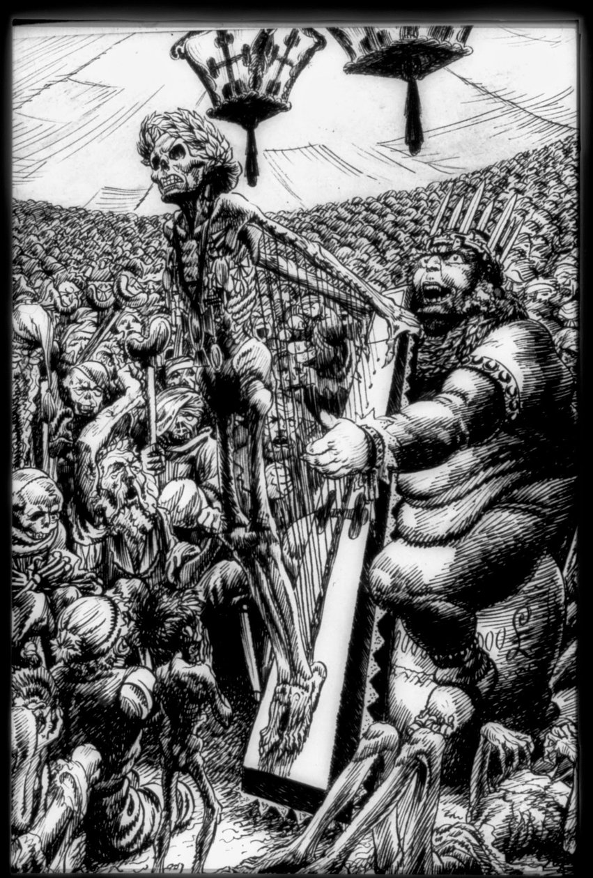 O Hino da Guerra Mundial também graças ao hino de guerra e à harpa morta do ciclo Espelho de Hinko Smrekar