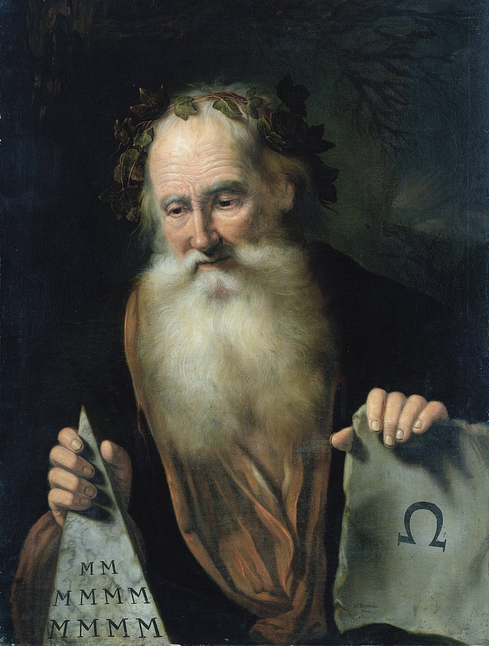 O filósofo, 1686 de Hinrich Stravius