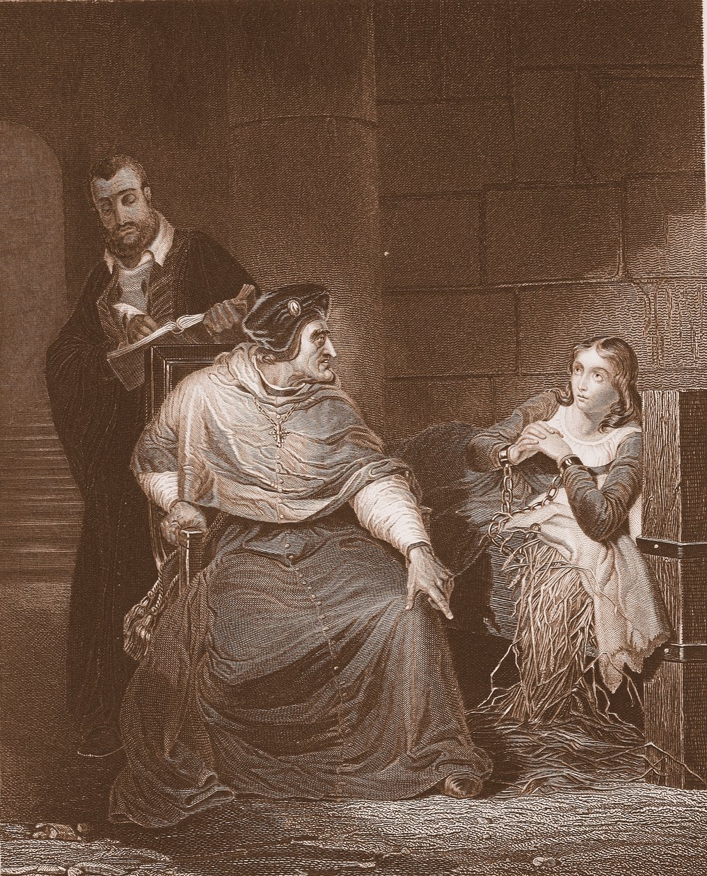 Joana d&39;Arc, gravada por Strunz de Hippolyte Delaroche