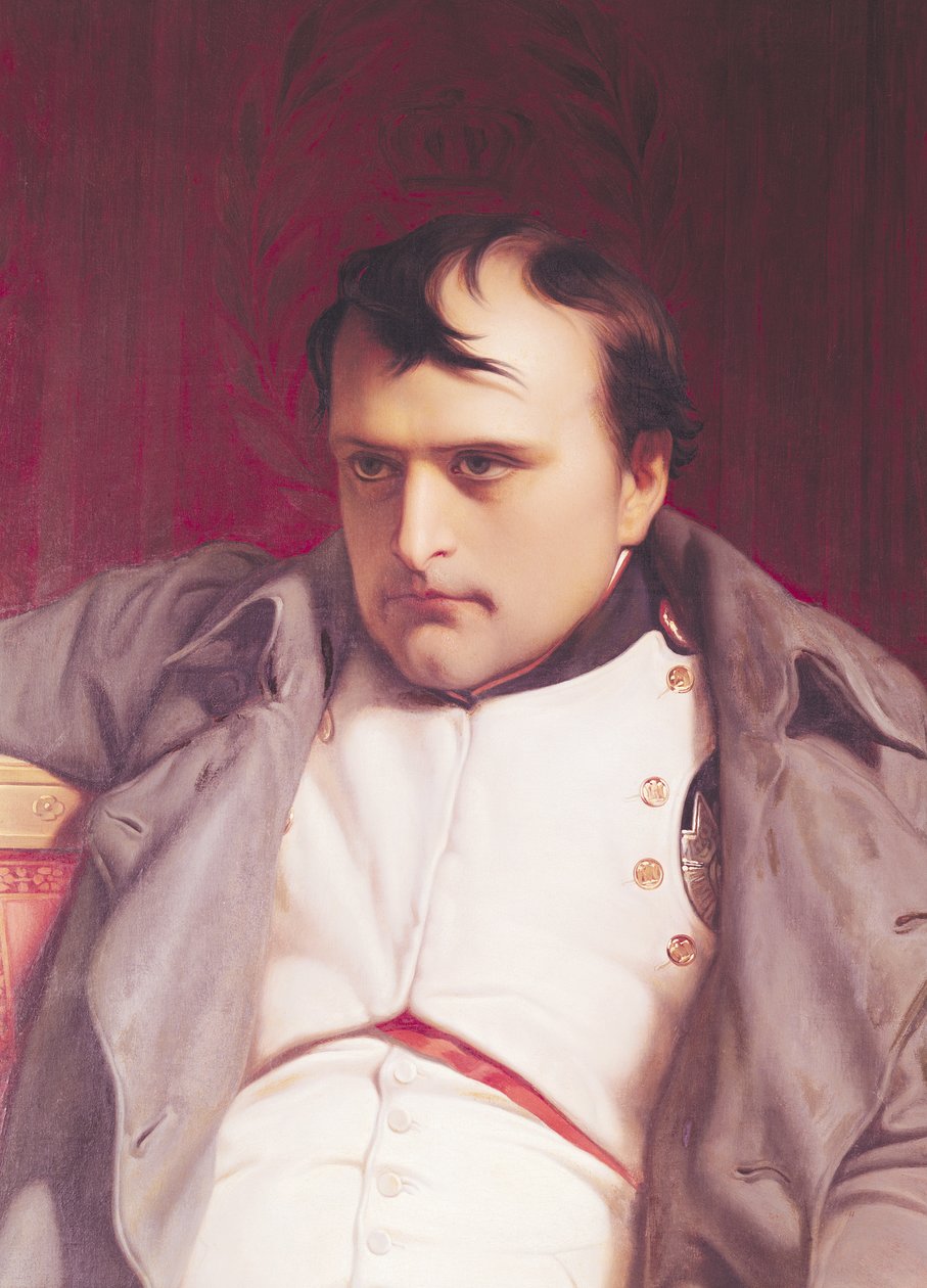 Napoleão (1769-1821) após sua abdicação (detalhe de 157912) de Hippolyte Delaroche