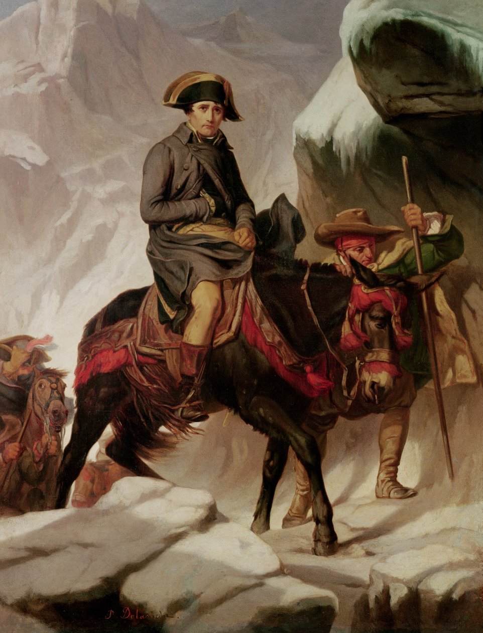 Napoleão Bonaparte (1769-1821) Atravessando os Alpes de Hippolyte Delaroche