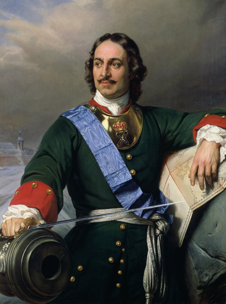 Pedro I o Grande (1672-1725) 1838 (ver também 144528) de Hippolyte Delaroche