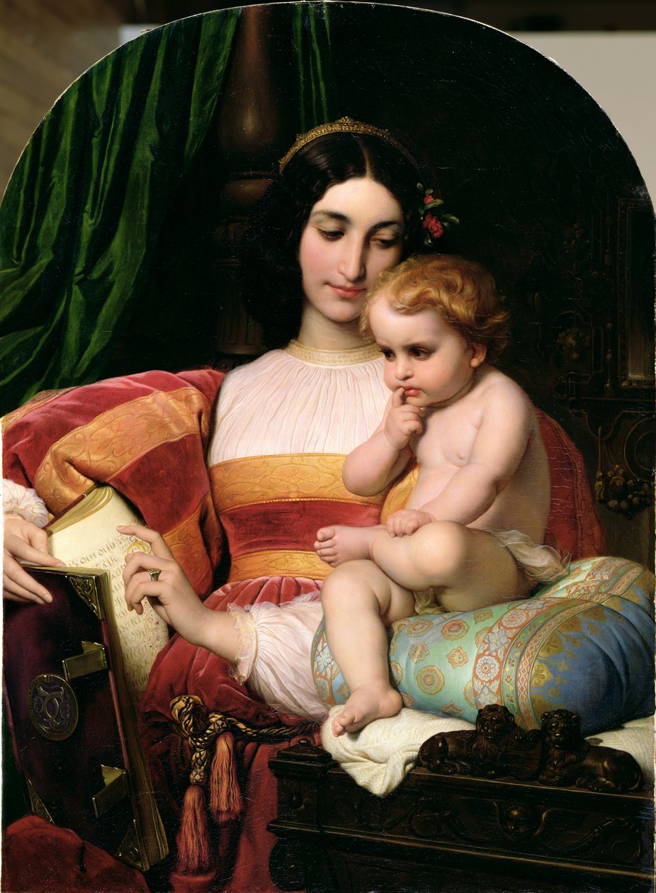 A infância do Pico della Mirandola (1463-94) 1842 de Hippolyte Delaroche