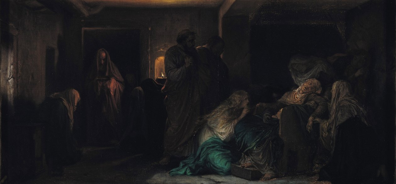A Virgem Desmaiando, 1856 de Hippolyte Delaroche