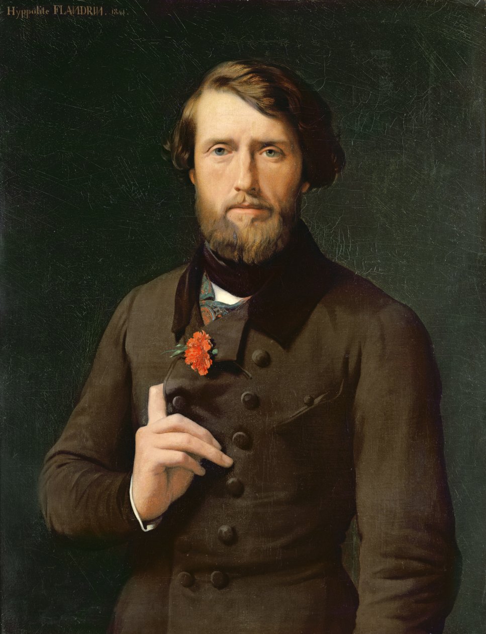 Retrato do Conde Felix d&39;Arjuzon (1800-74) 1841 de Hippolyte Flandrin