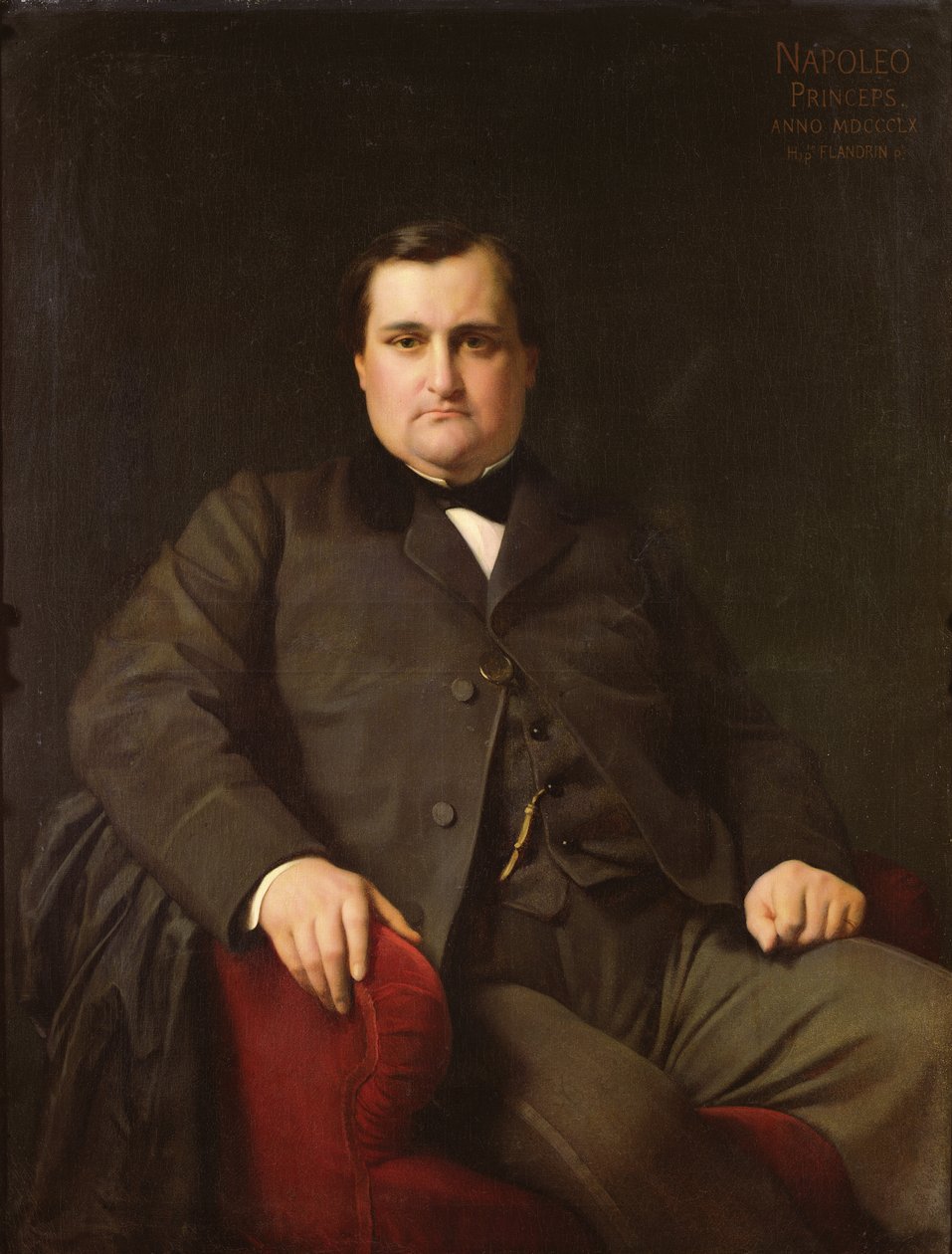 Retrato de Joseph Charles Bonaparte, Príncipe Napoleão (1822-1891), 1863 de Hippolyte Flandrin