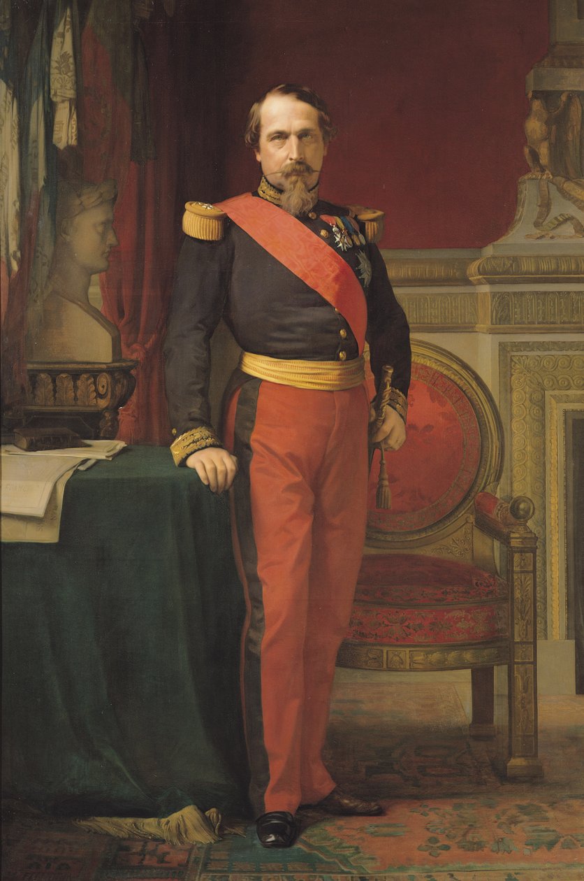Retrato de Napoleão III (1808-1873) 1862 de Hippolyte Flandrin
