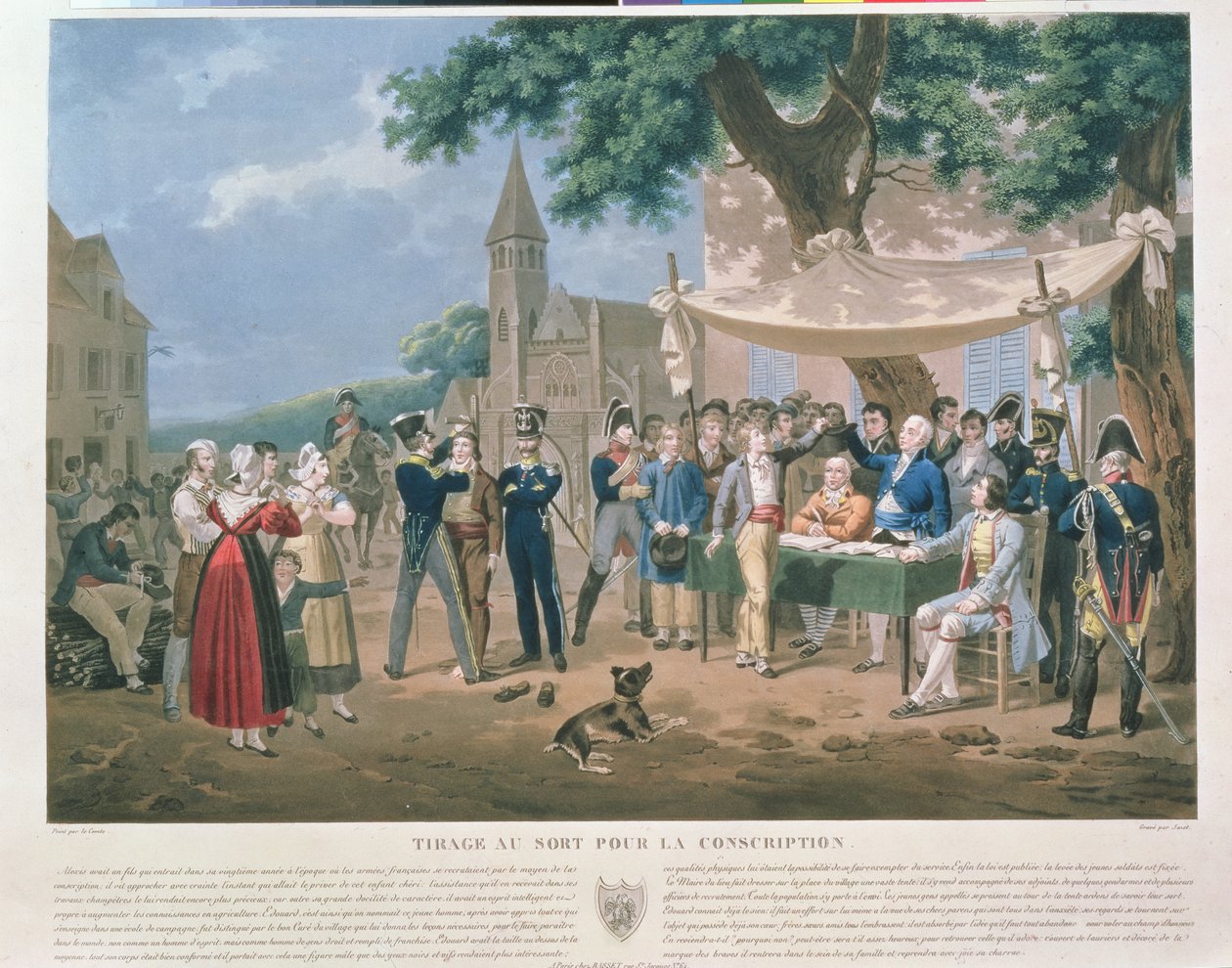 Lotes de desenho para recrutamento de Hippolyte Lecomte