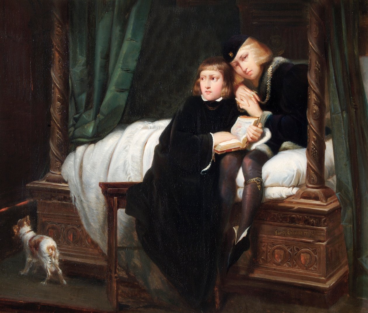 Os Príncipes da Torre de Hippolyte (1797 1856) (after) Delaroche