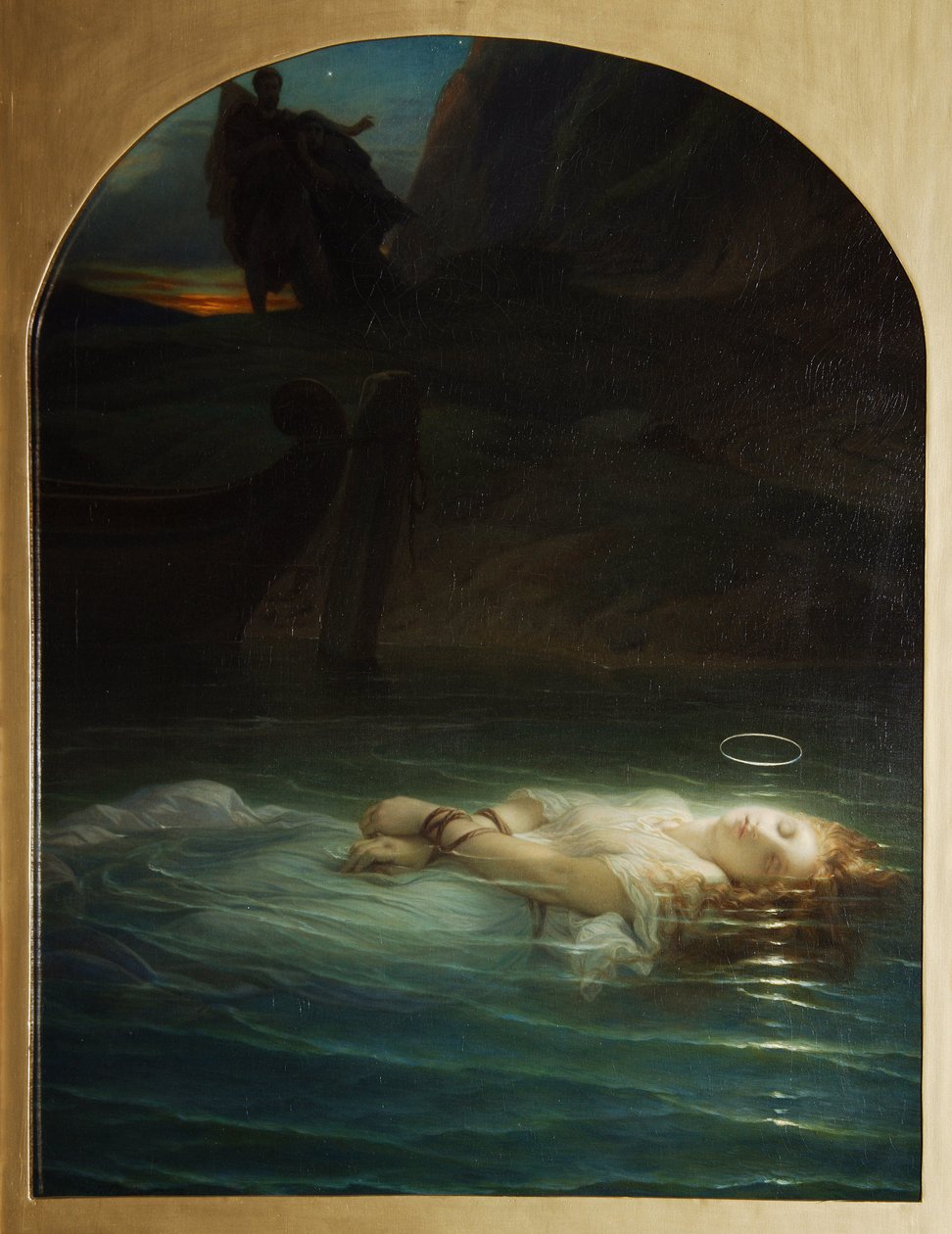 Mártir cristão afogado no Tibre durante o reinado de Diocleciano (244-311) - Pintura de Paul Hippolyte Delaroche (1797-1856) óleo sobre tela de Hippolyte (1797 1856) Delaroche