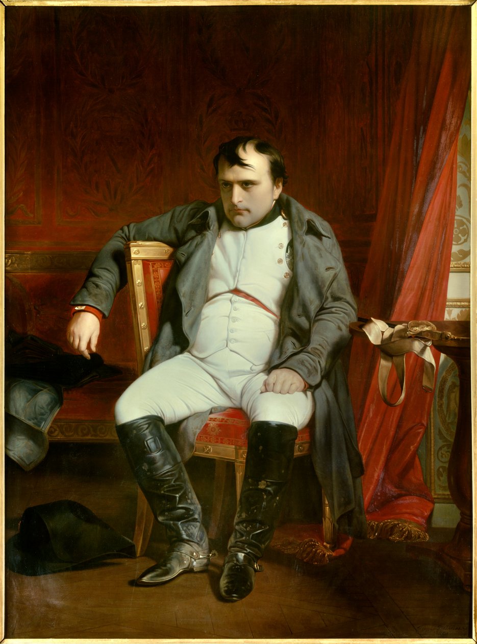 Retrato de Napoleão I em Fontainebleau em 31/03/1814 (1840 óleo sobre tela) de Paul Delaroche