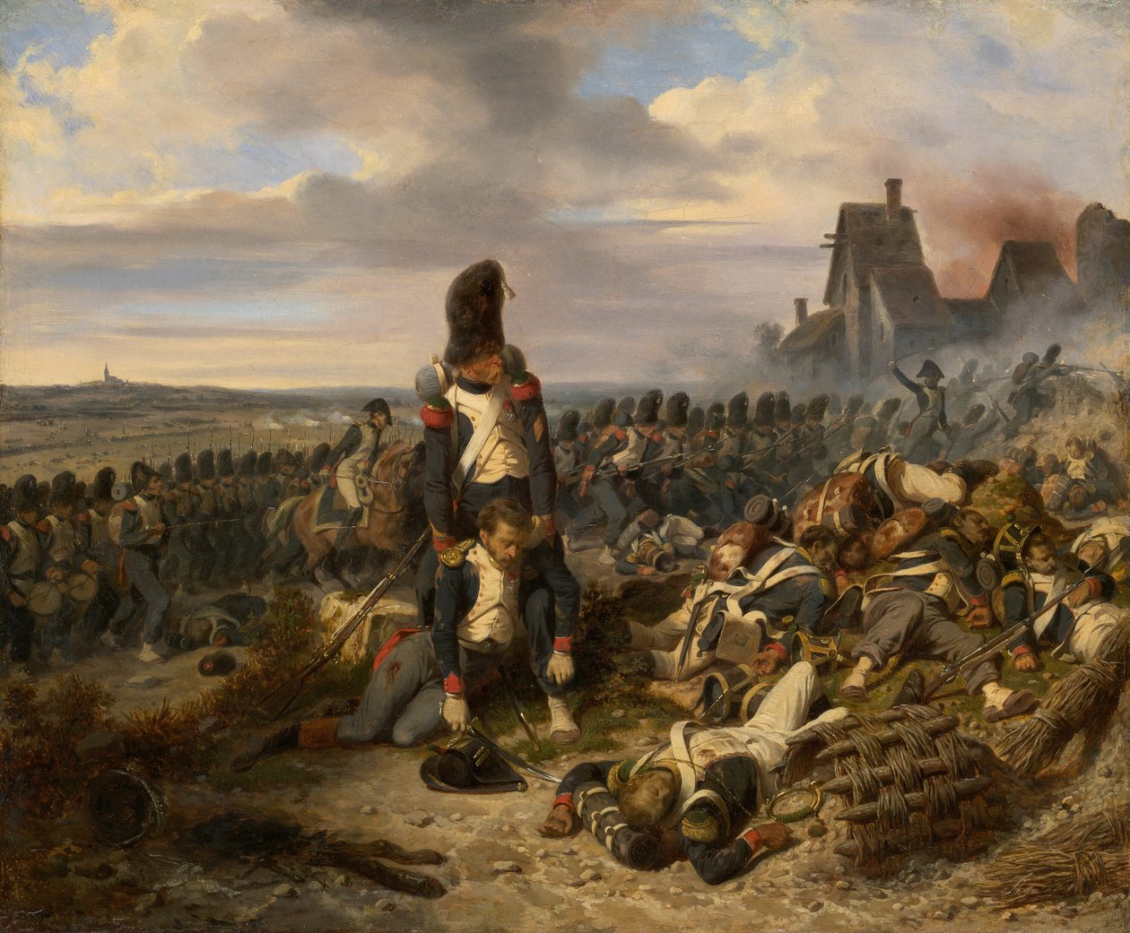 Cena de batalha, c. 1825. de Hippolyte Bellange