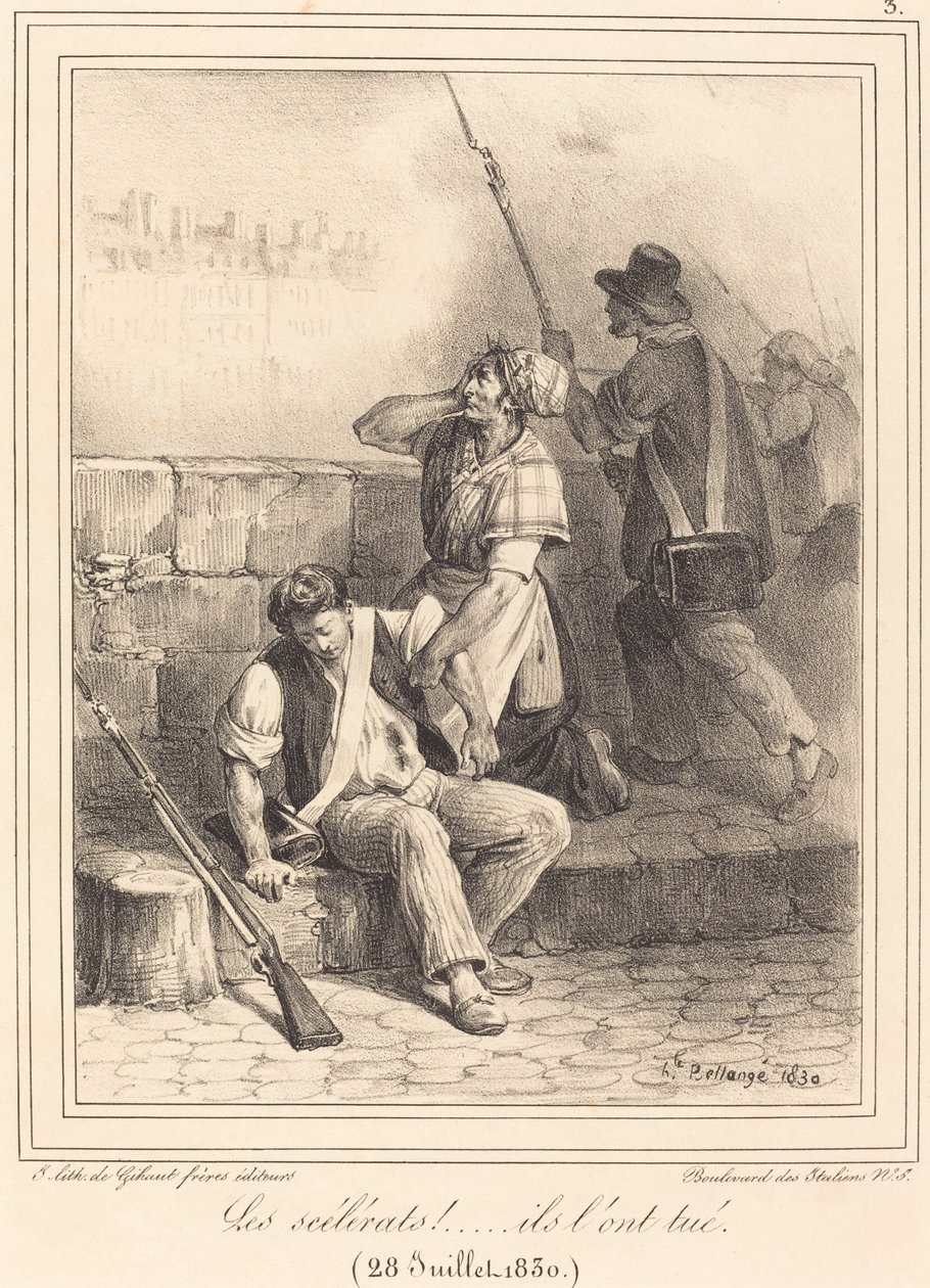 "Les Scélérats!..." de Hippolyte Bellange