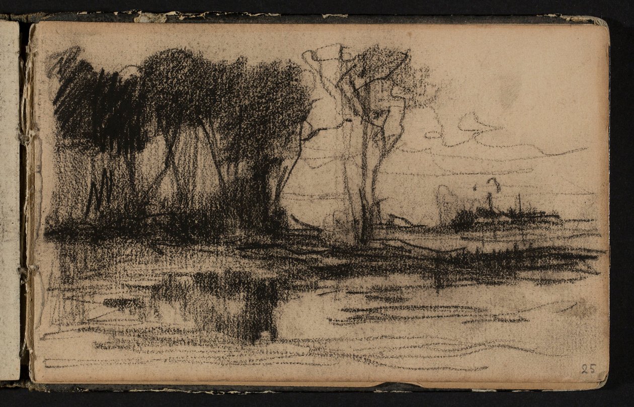 Figura com véu (página de um caderno de esboços) de Hippolyte Boulenger