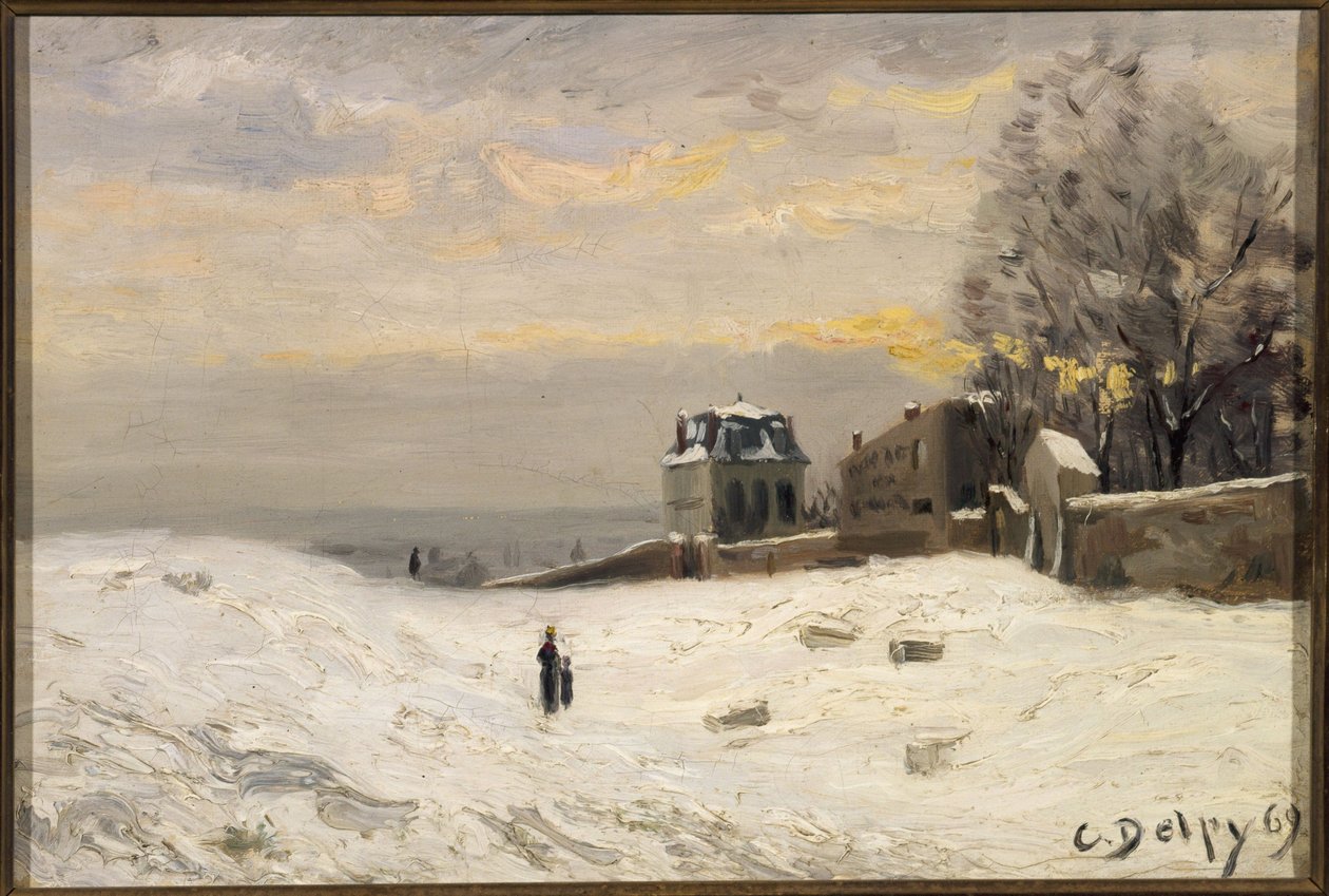 Neve em Montmartre de Hippolyte Camille Delpy