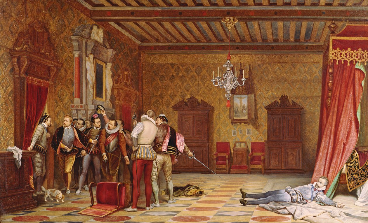 O Assassinato de Henrique de Lorena (1549-88) Duque de Guise, 1834 de Hippolyte Delaroche