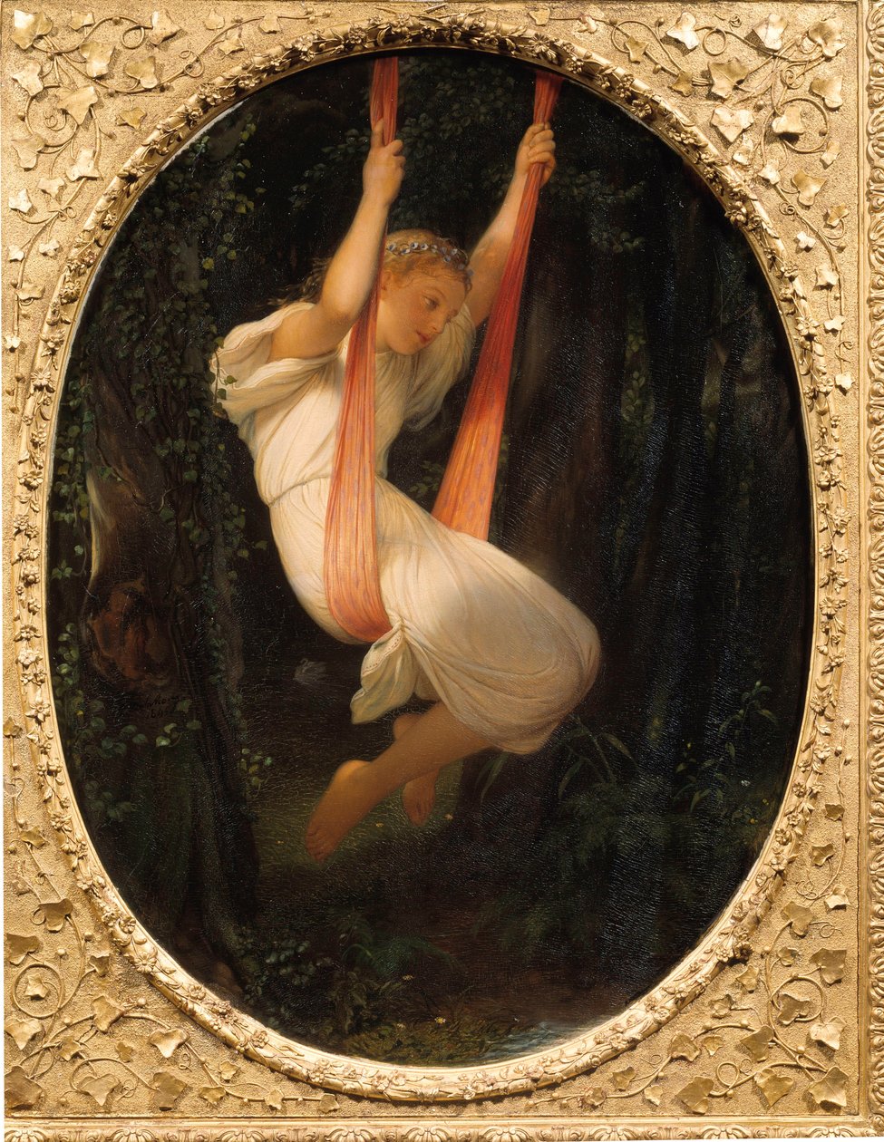 Jovem no balanço, pintura de Paul Delaroche de Hippolyte Delaroche
