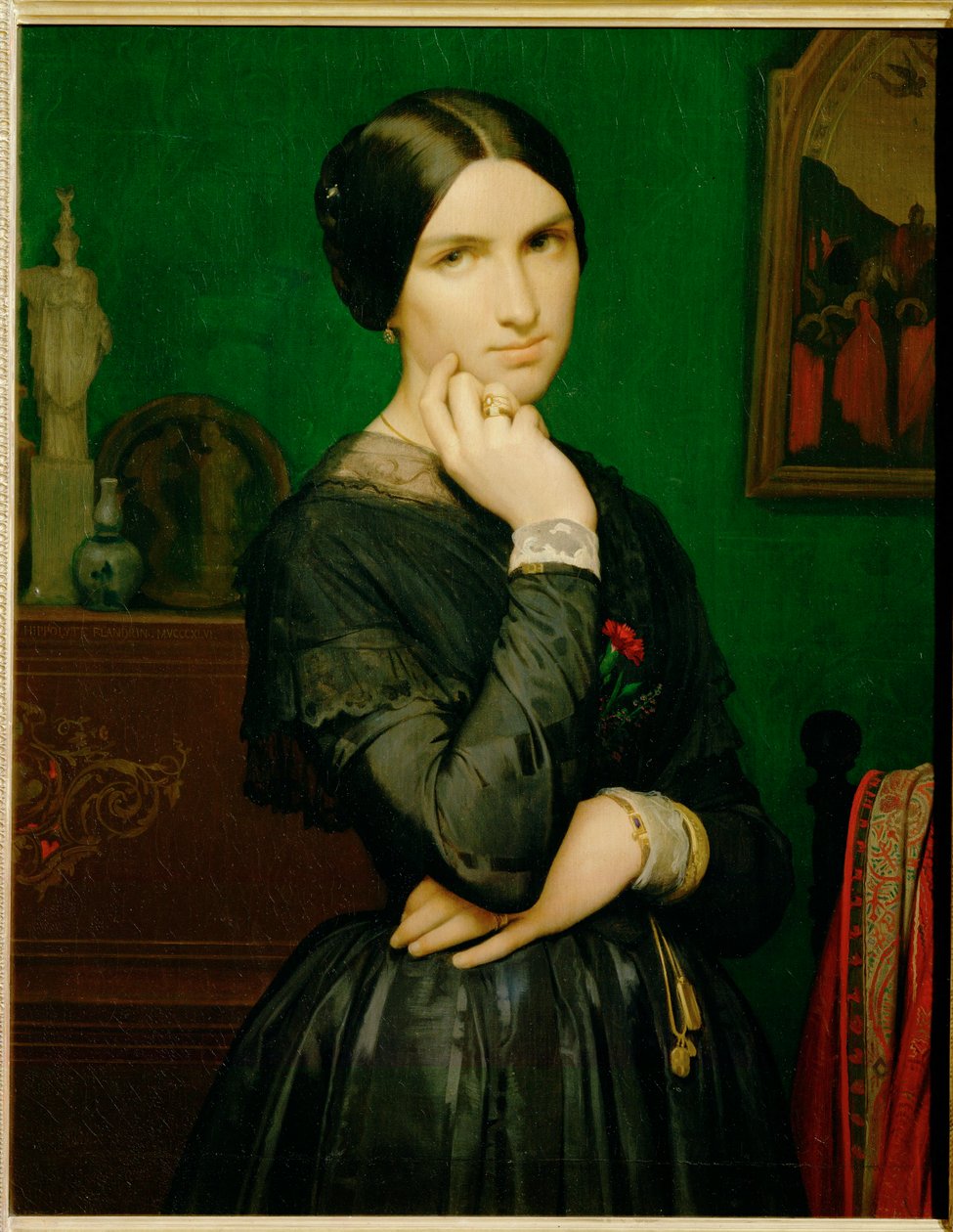 Mme. Hippolyte Flandrin (pintura sobre tela) de Hippolyte Flandrin