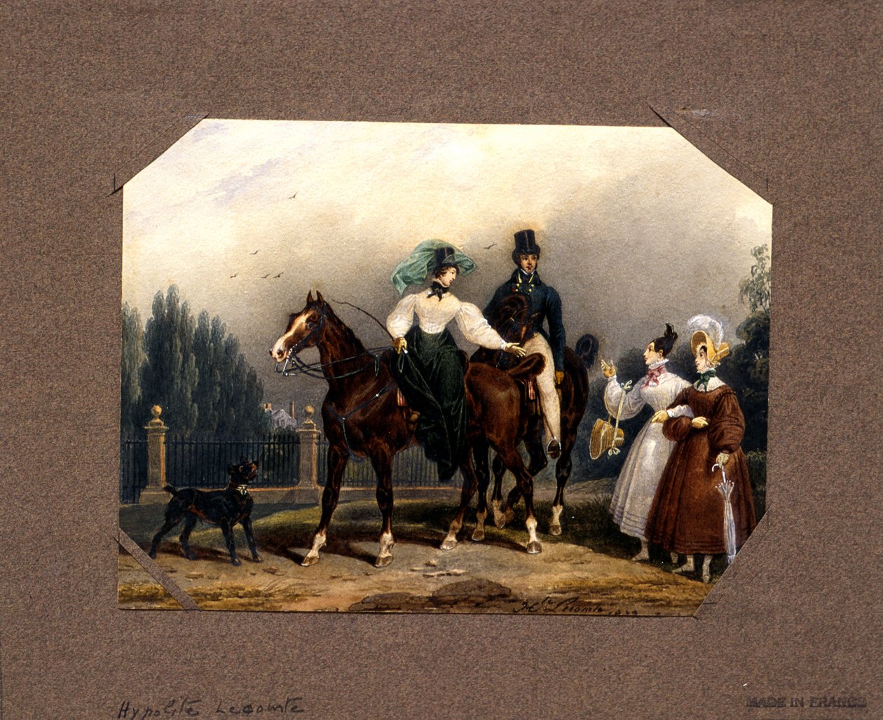 Encontro no passeio de Hippolyte Lecomte