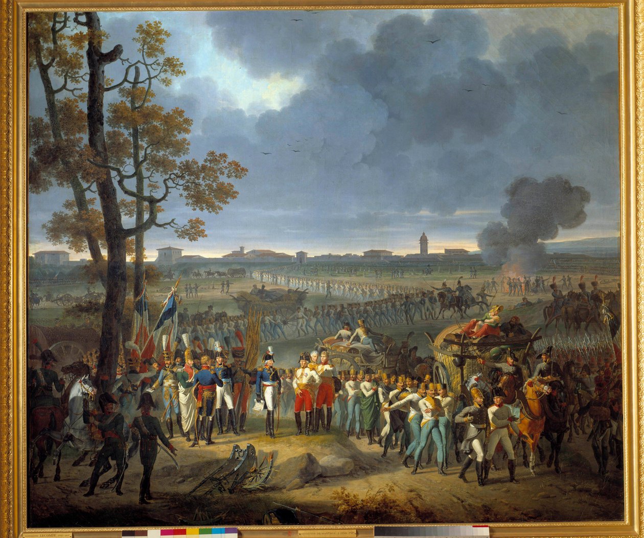 a rendição de Mântua (2 de Fevereiro de Hippolyte Lecomte