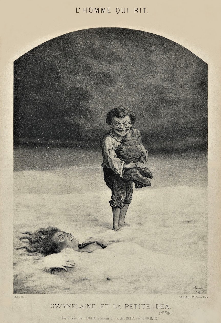 O Homem que Ri - Gwynplaine e Little Dea de Hippolyte Mailly