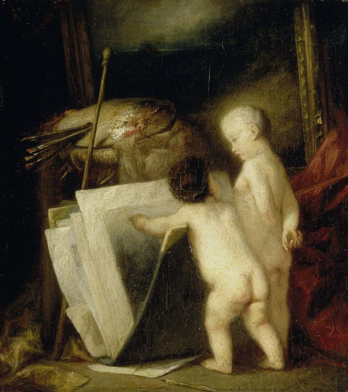 Os pequenos amantes de arte de Hippolyte Michaud