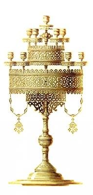 Desenho para um candelabro de Hippolyte Monighetti