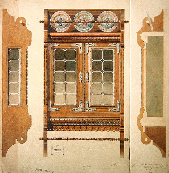 Design para uma cómoda de Hippolyte Monighetti