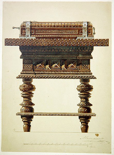 Design para um suporte de álbum de Hippolyte Monighetti