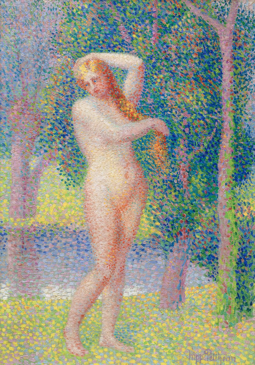 Banhista junto ao rio de Hippolyte Petitjean
