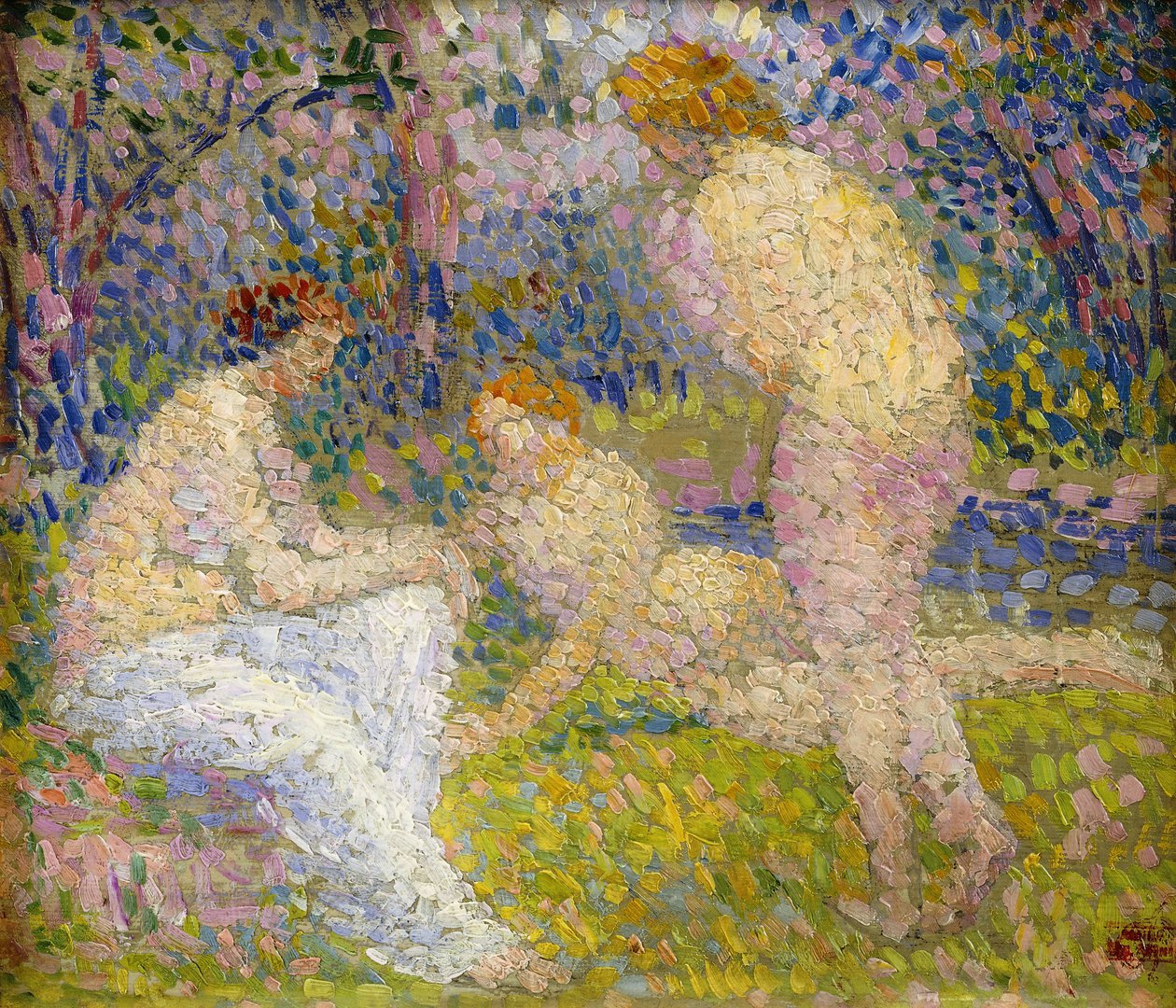 Banhistas; The Bathers, de Hippolyte Petitjean