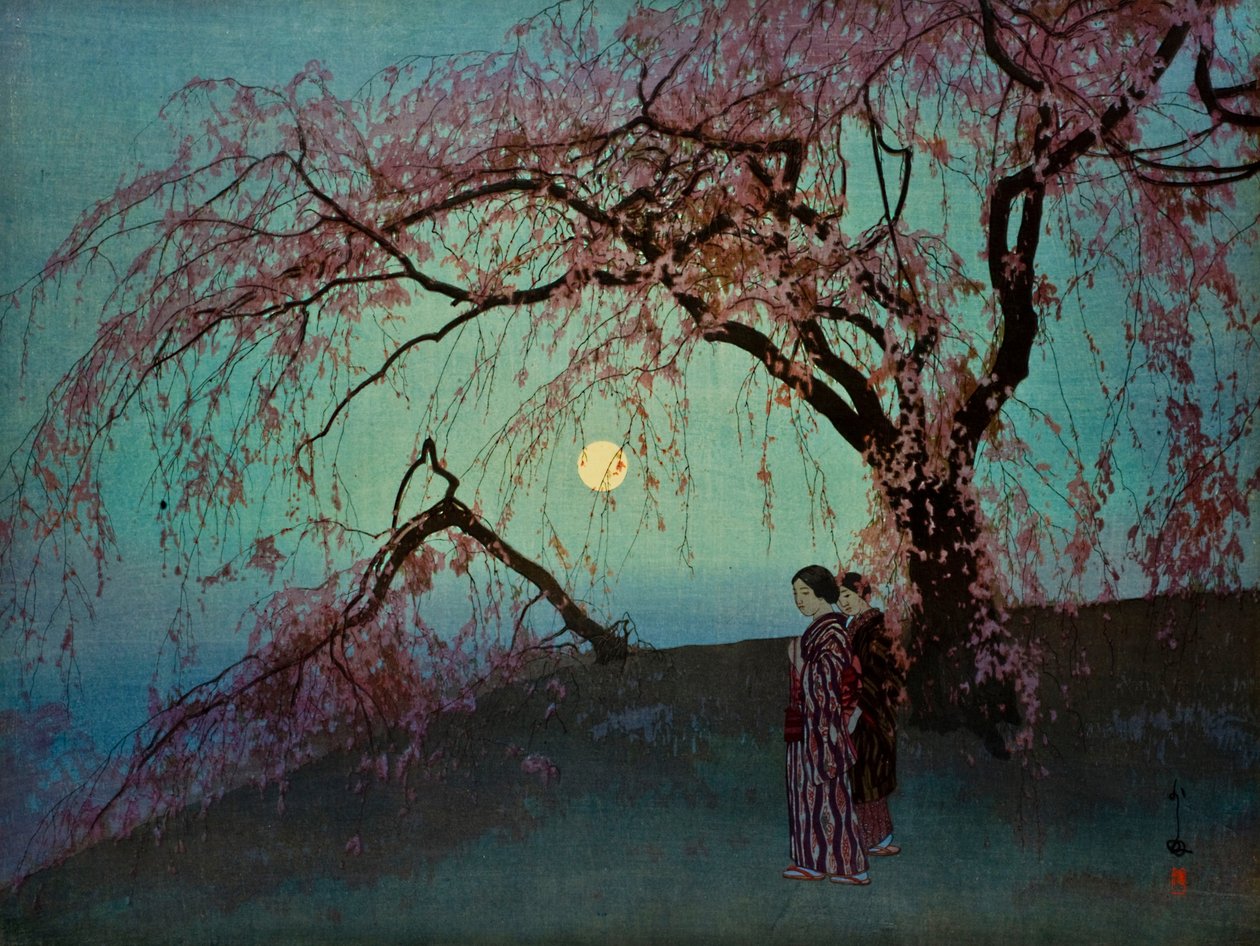 Kumoi-Zakura (cerejeiras de Kumoi) de Hiroshi Yoshida