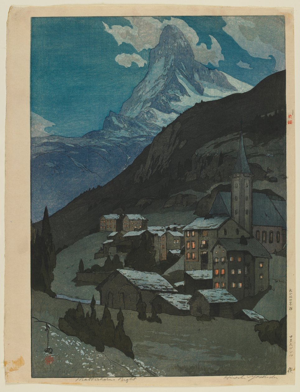 Matterhorn - Noite, Era Taisho de Hiroshi Yoshida