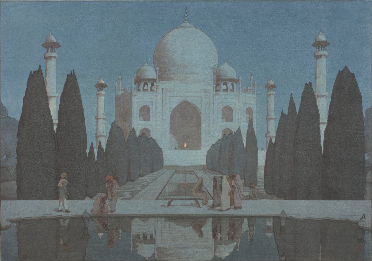 O Taj Mahal à Noite, No.6 de Hiroshi Yoshida