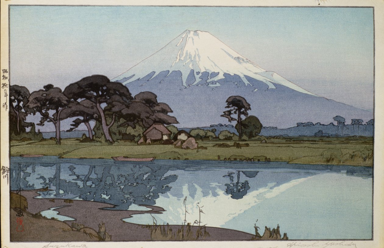 O lago de Suzakawa de Hiroshi Yoshida