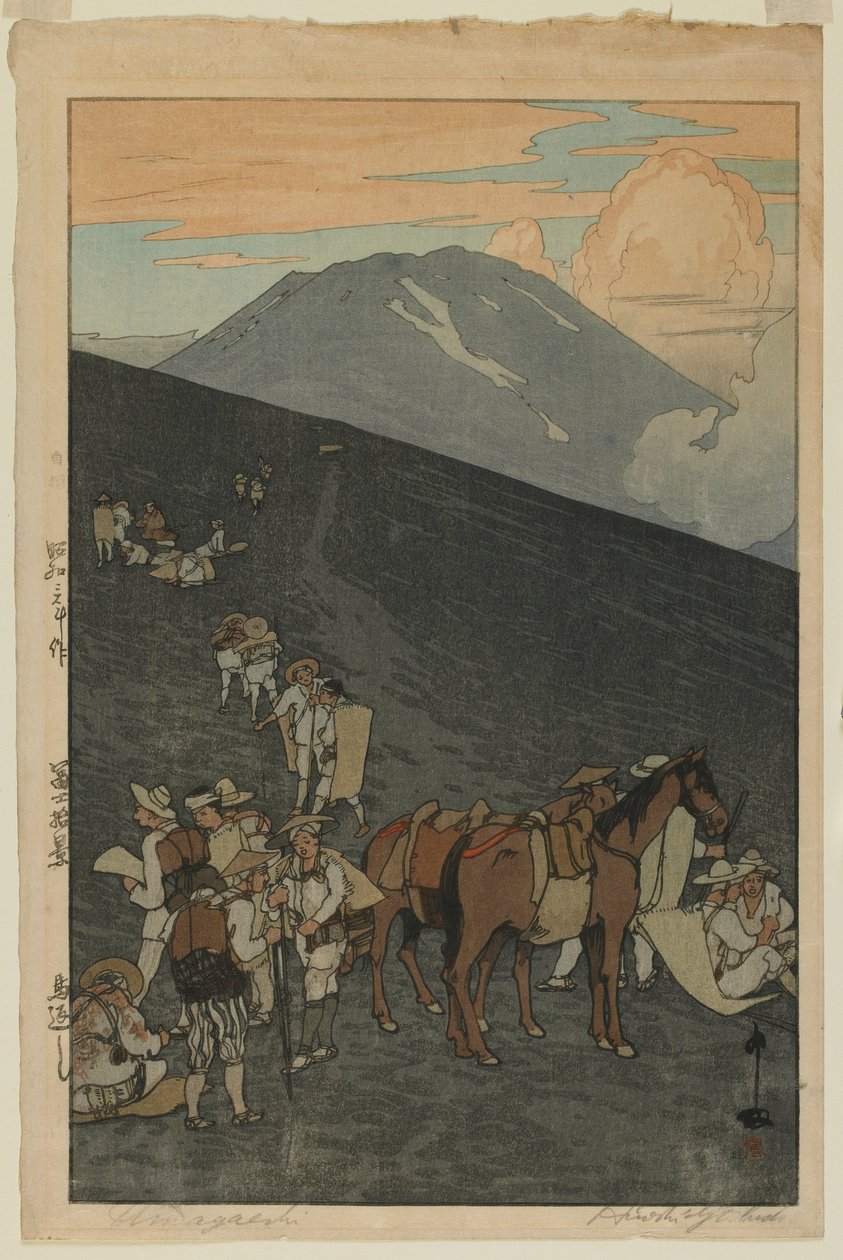 Umagaeshi, da série, Dez Vistas do Monte Fuji, era Showa de Hiroshi Yoshida