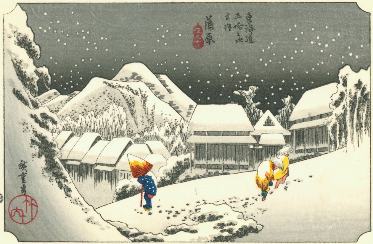 Kanbara de Hiroshige